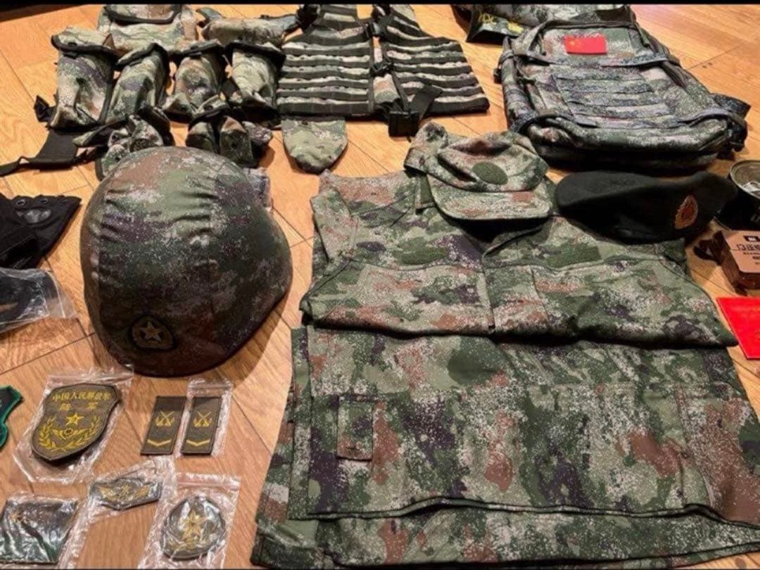 福袋 官給中国人民解放軍特殊部隊21式最新星空迷彩戦闘服超フル装備一式35点