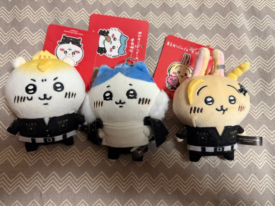 ちいかわ 東京リベンジャーズ マスコット3点セット ハチワレ うさぎ
