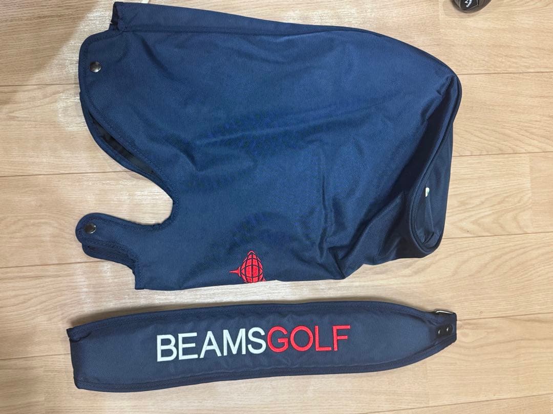 BEAMS GOLF ネイビーキャディバッグ