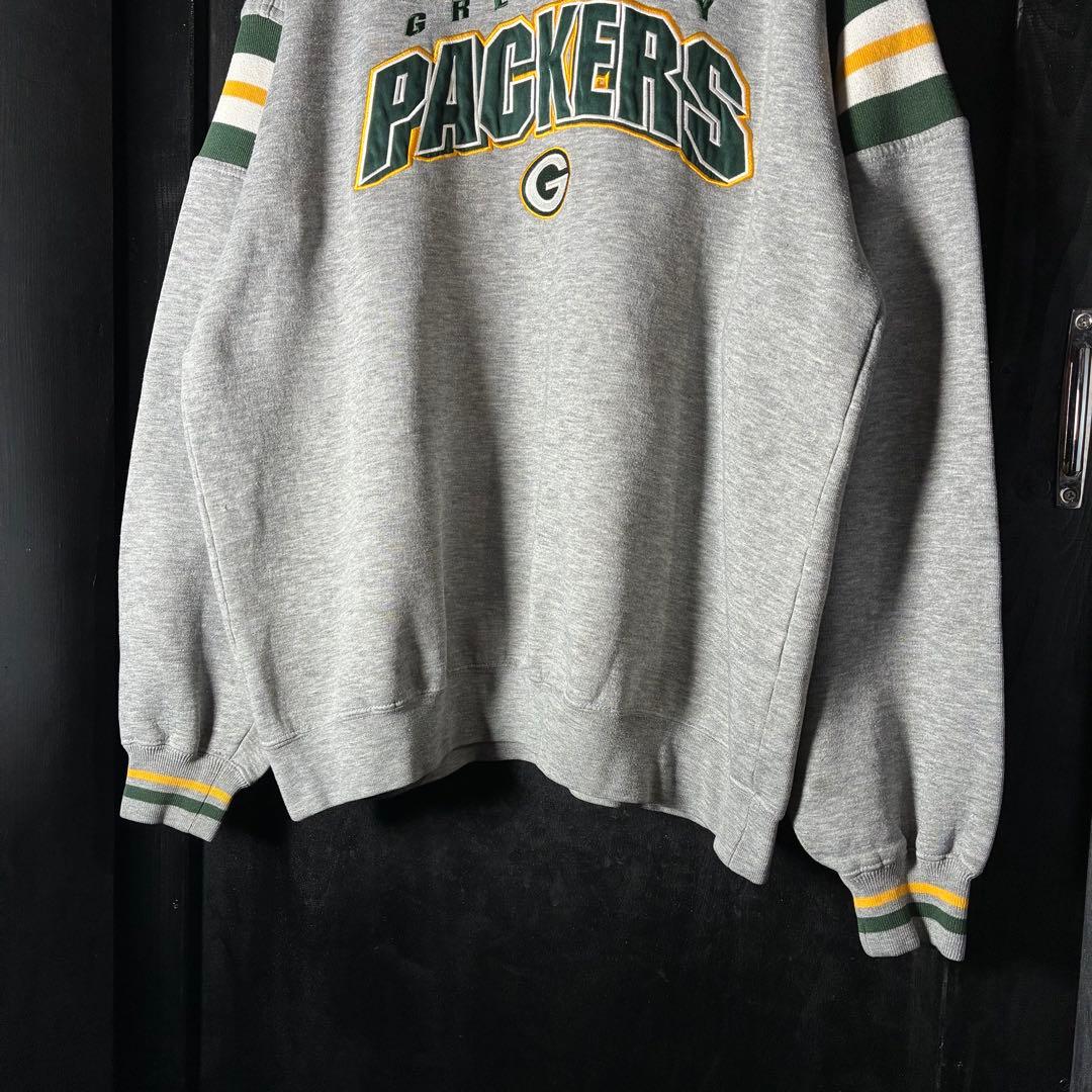 NFL GREEN BAY PACKERS スウェット　パッカーズ　グレー　L