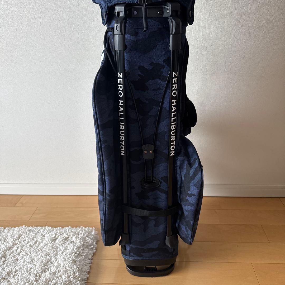 ZERO HALLIBURTON ゴルフバッグ 迷彩柄 ネイビー