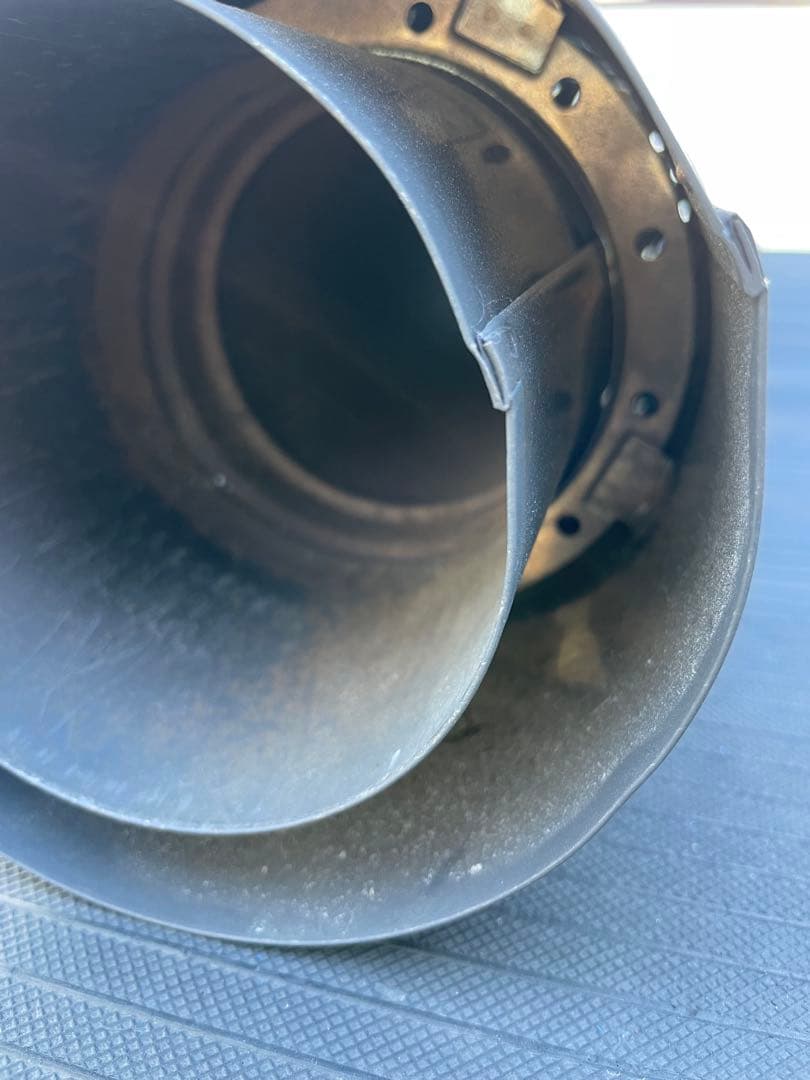 ホンマ 製作所 二重煙突 黒耐熱 106mm