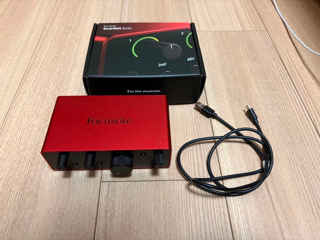 DTM・DAW Focusrite Scarlett Solo 4th gen
