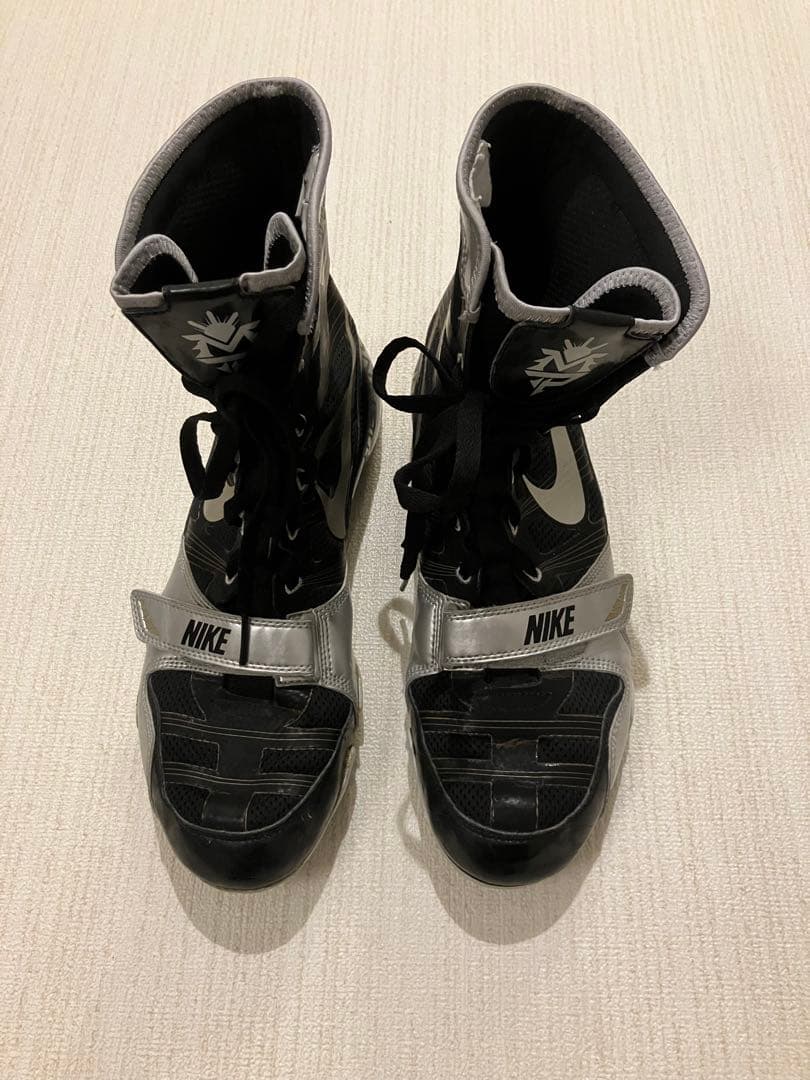 NIKE ボクシングシューズ ハイカット ブラック/シルバー 27.5㎝