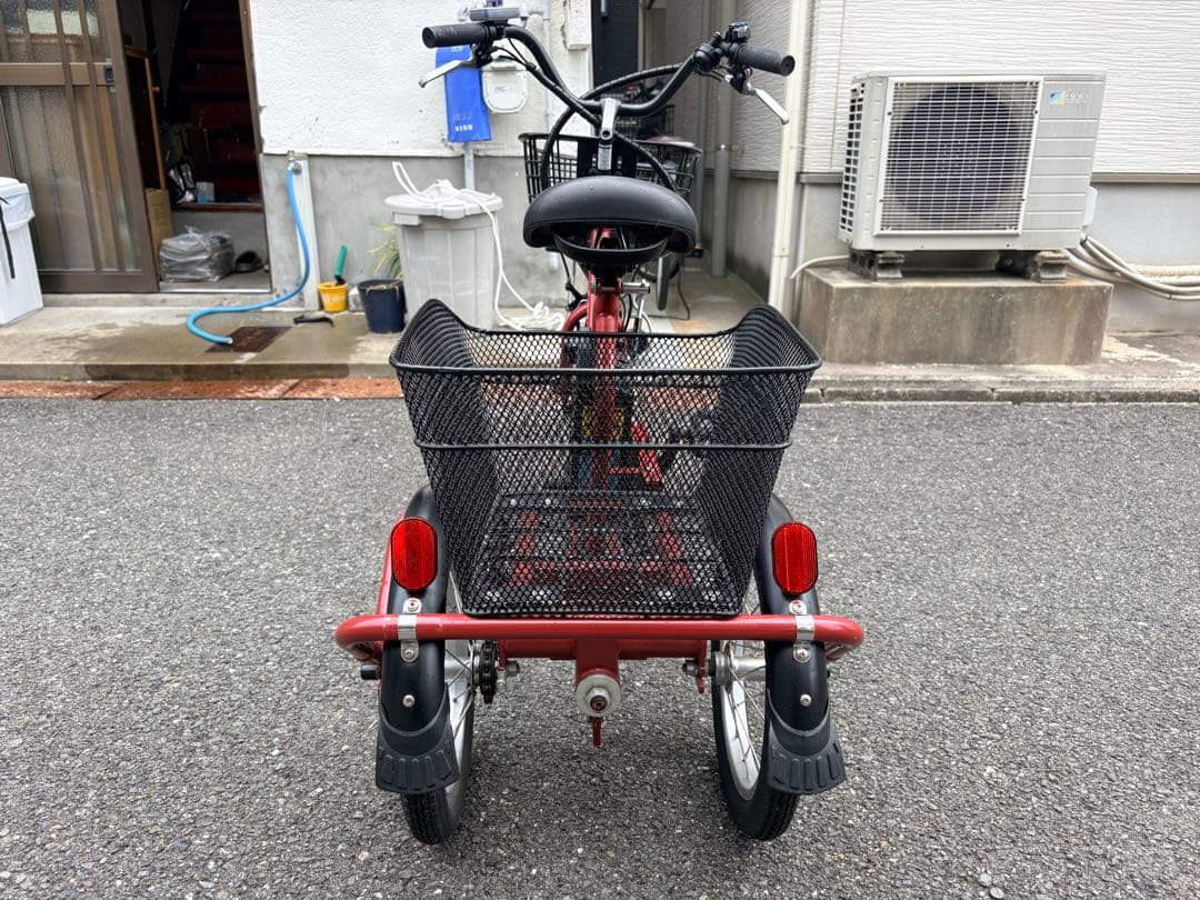 電動アシスト三輪自転車　BEPN18 赤色