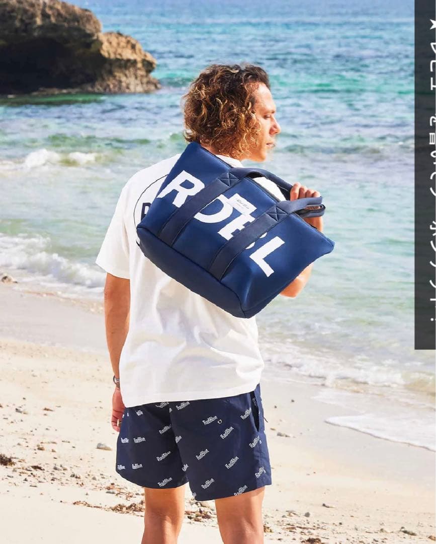 ネイビー　トートバッグ　ゴルフ/サーファー/ビジネス