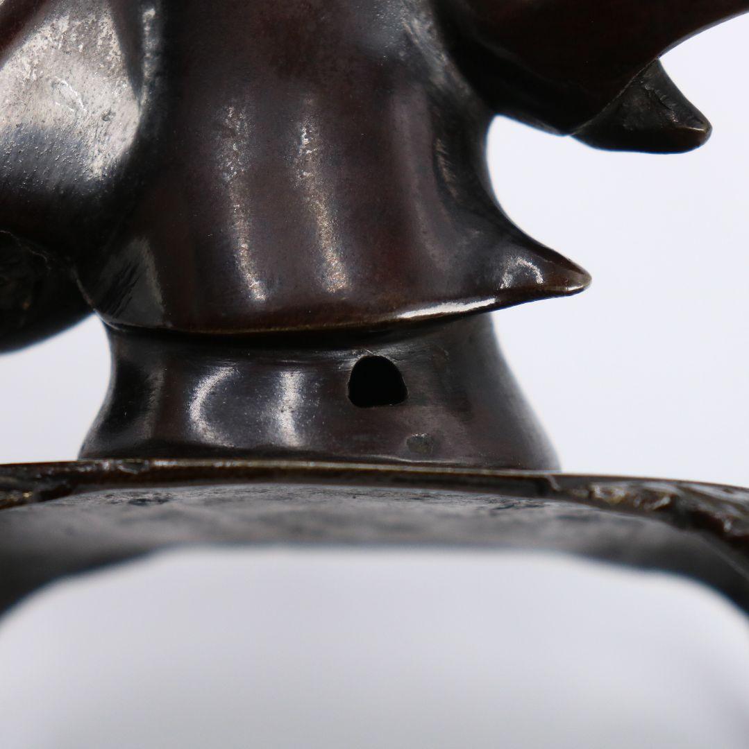 中国 唐銅 布袋像 置物　V90　SS1