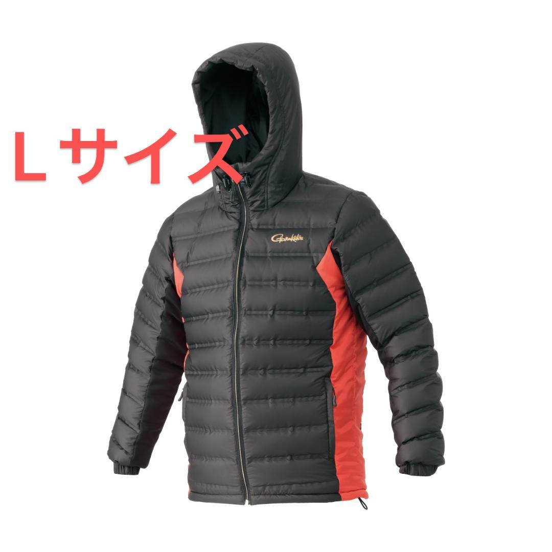 蒲人　がまかつ　ダウンパーカー GM3605 ブラック×レッド Lサイズ