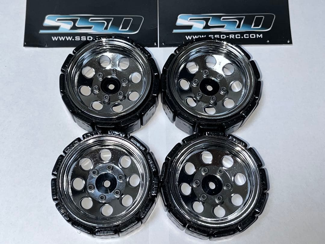 美品★【SSD 1.55インチ スチール 8穴ホイール（クローム）】TF2