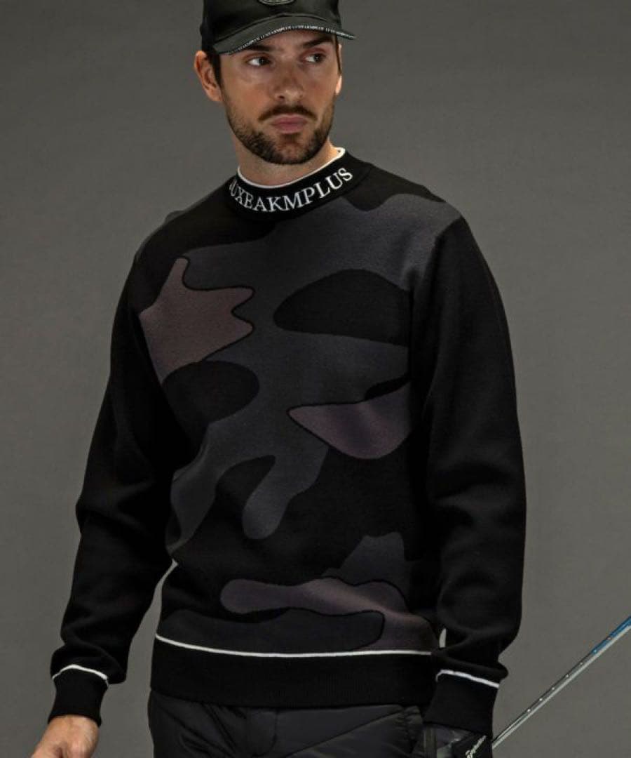 LUXEAKMPLUS カモ長袖ニット XLサイズ 在庫SALE