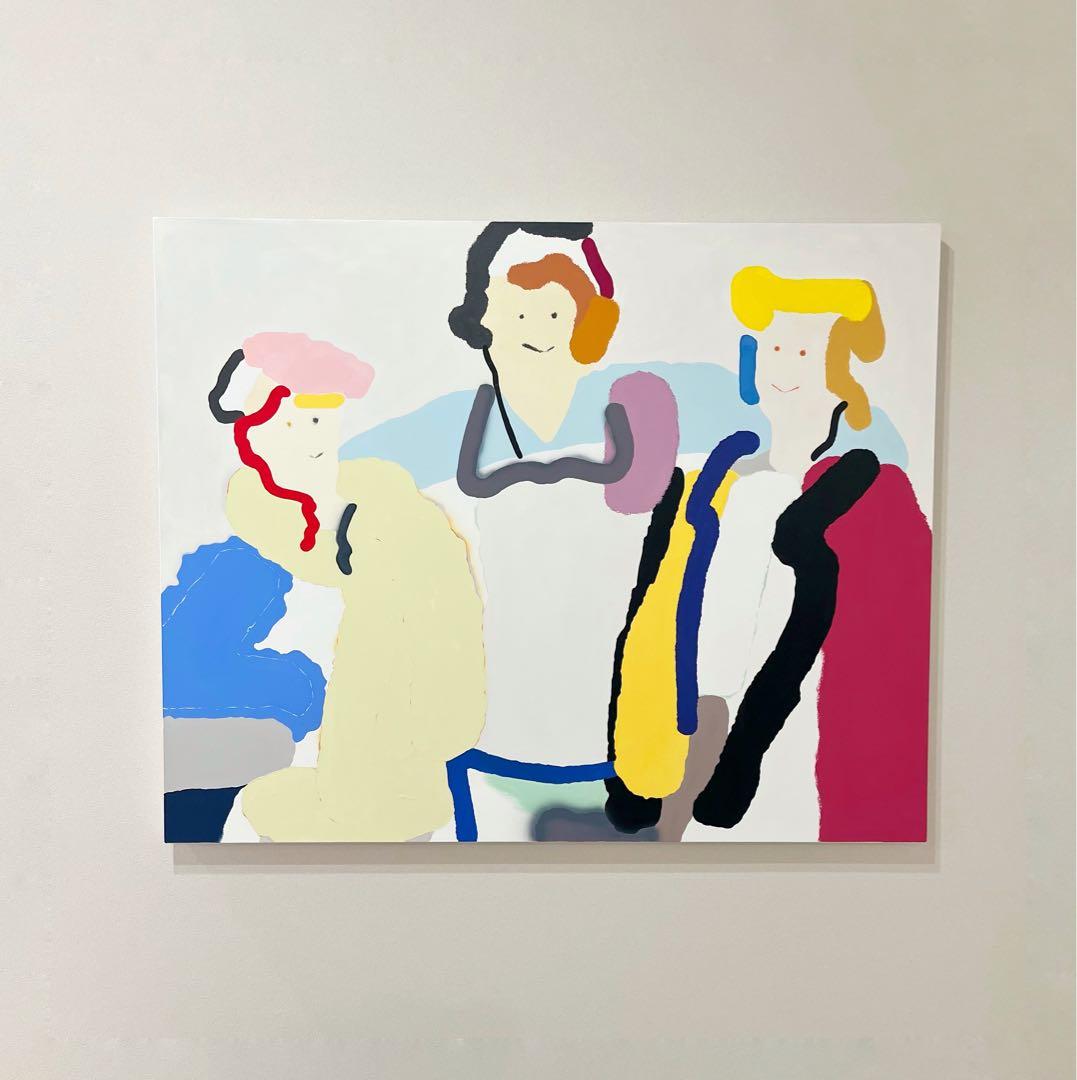 Kurry キャンバスアート「OK time」 (横100cm×縦80cm)