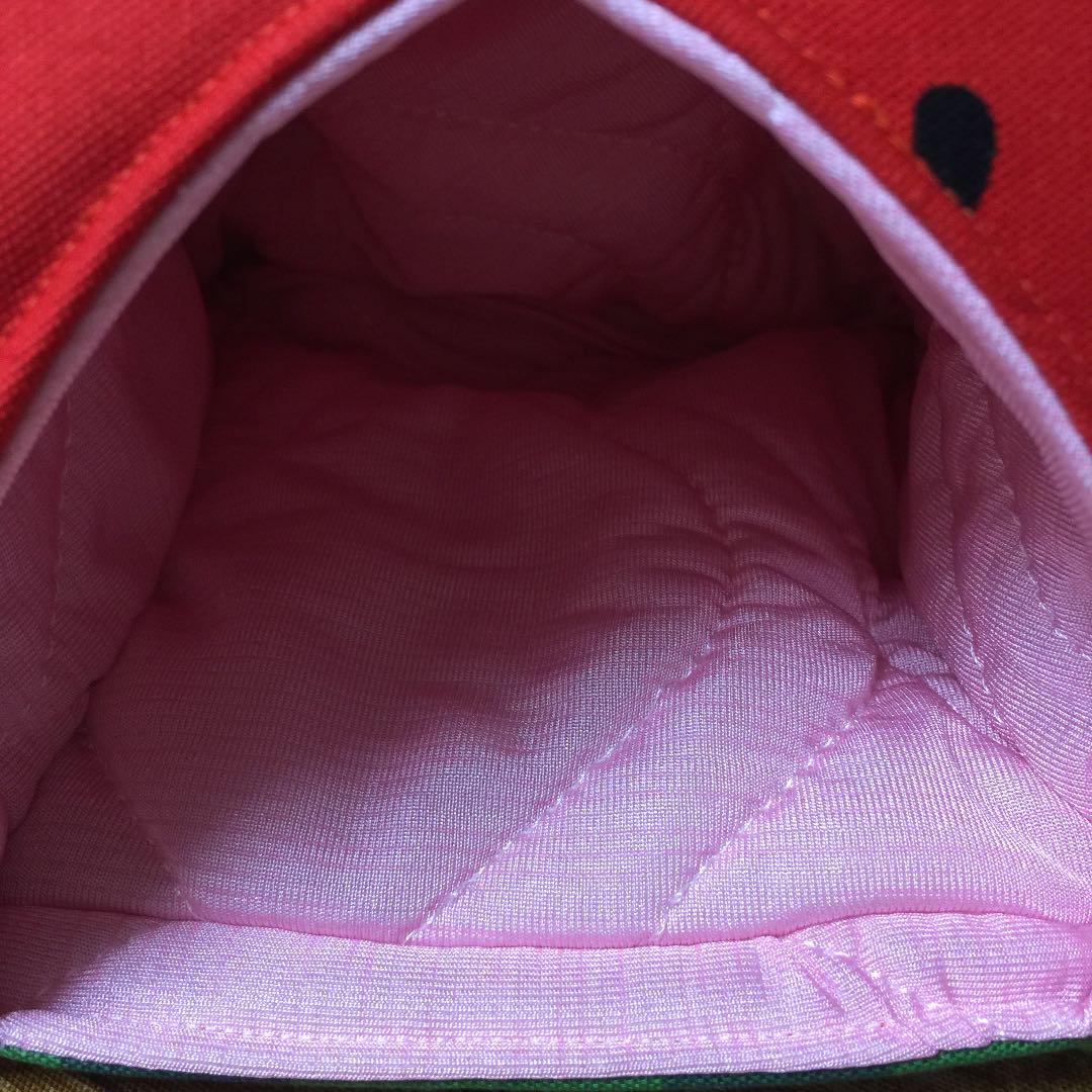 ハリネズミ寝袋 ドーム型スイカ赤