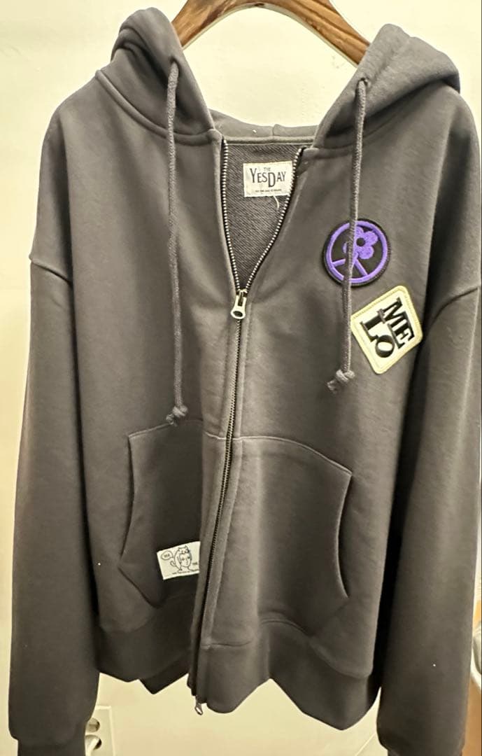 マウスラビット　パーカー　イェソン　韓国チャコール