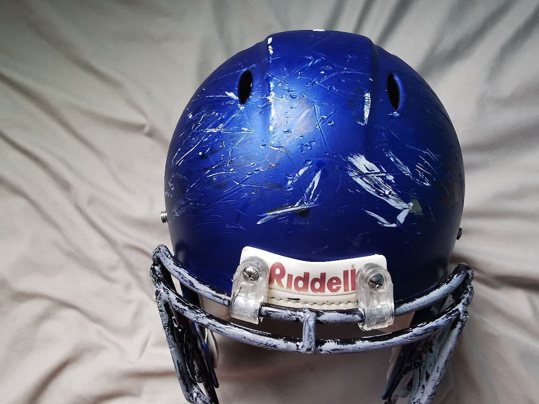 Riddell アメリカンフットボールヘルメット 青 サイズL
