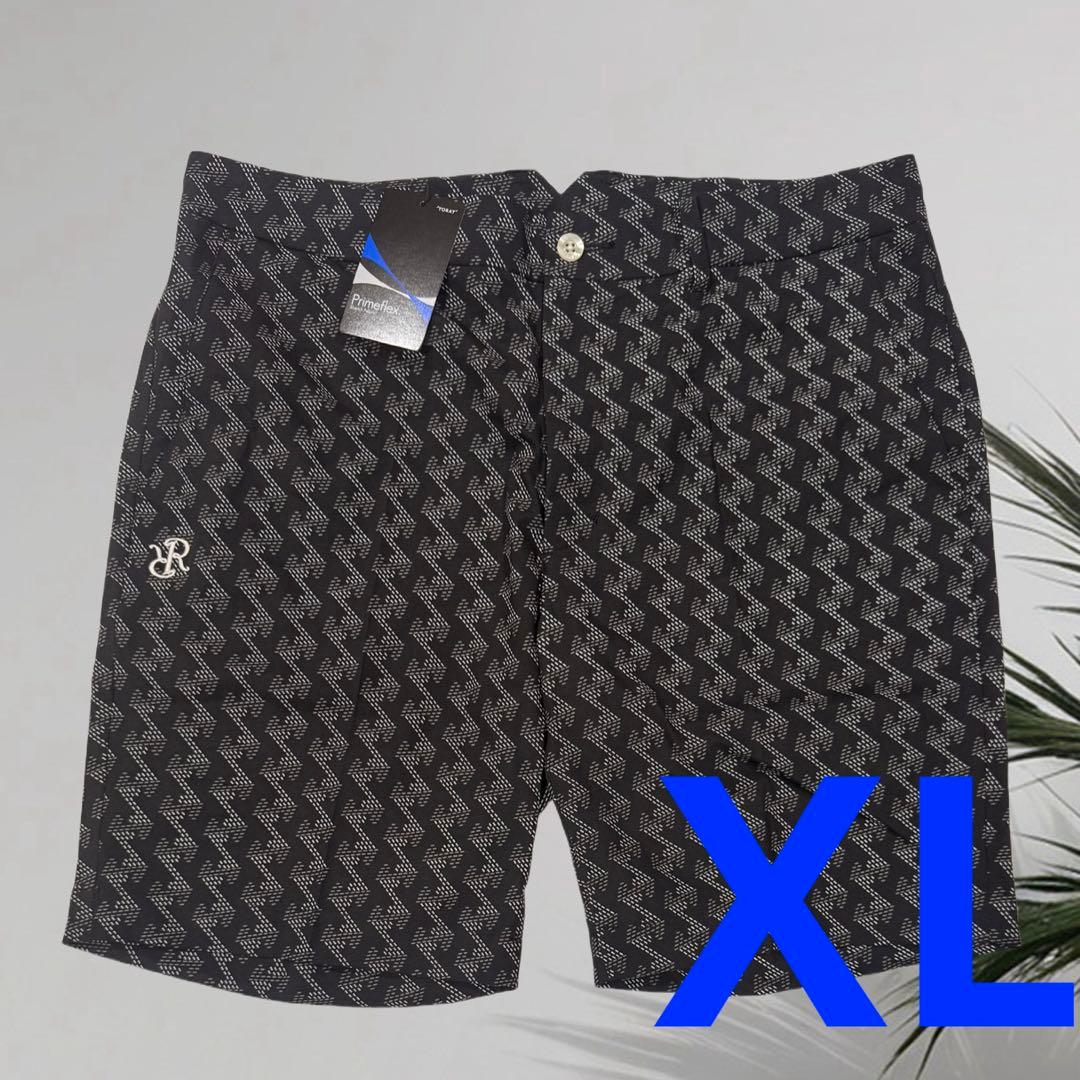 【新品】レザレクション　ゴルフ　メンズ　半ズボン　黒　XLサイズ