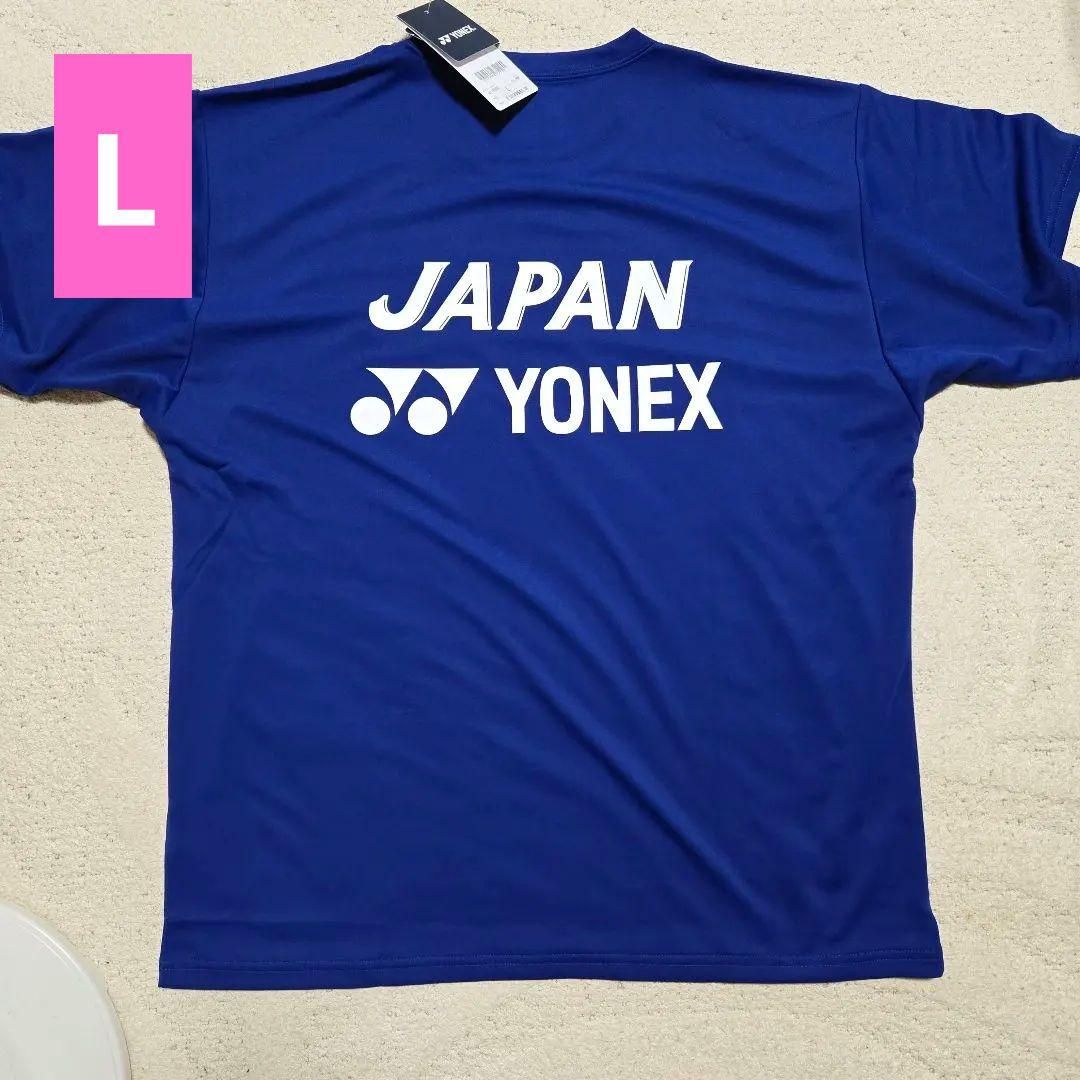 【L】YONEX 選手支給 日本代表 バドミントン ゲームシャツ 練習シャツ