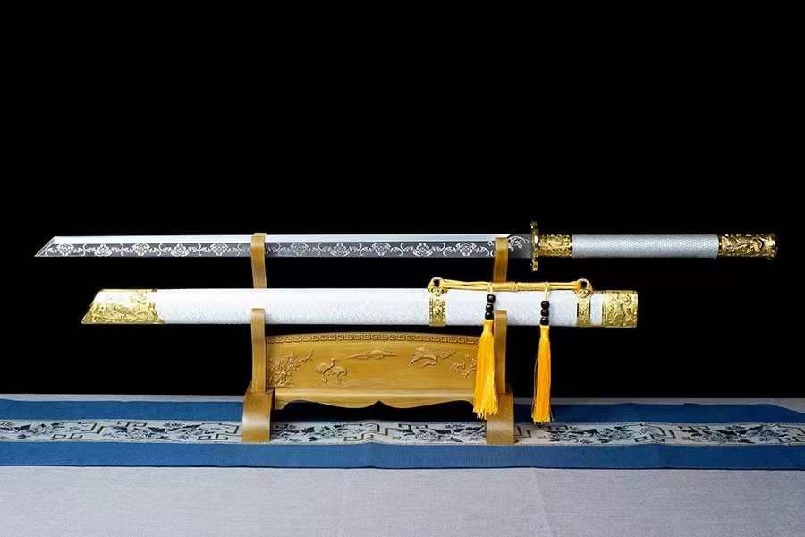 金バット麟龍-直刀 古兵器 武具　刀装具　日本刀　模造刀 居合刀