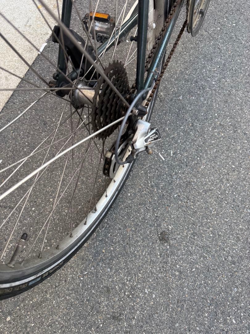 179 自転車 大阪市 【引取り限定】 26インチ 変速付き ロードバイク