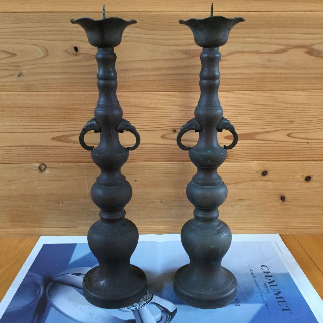 江戸時代の燭台２対