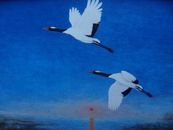 井出博也【曙の舞】希少画集画、状態良好、新品高級額装付