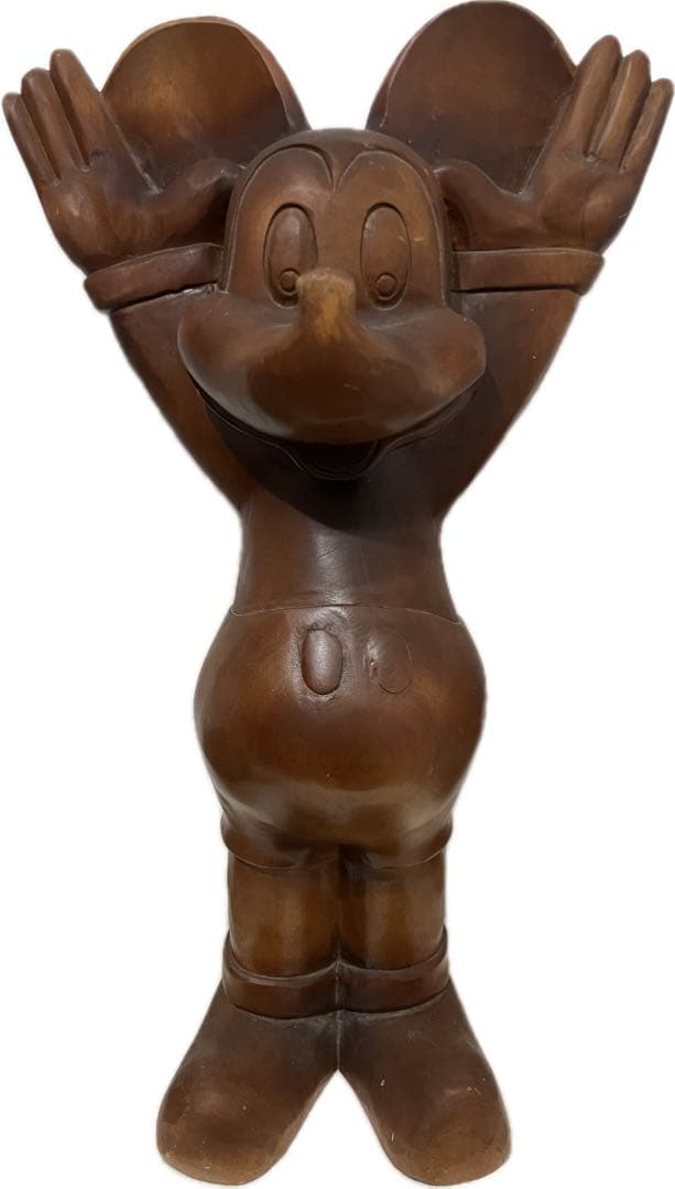 ミッキーマウス 特大 木彫り 置物 インテリア ミッキー ディズニー 木製彫刻