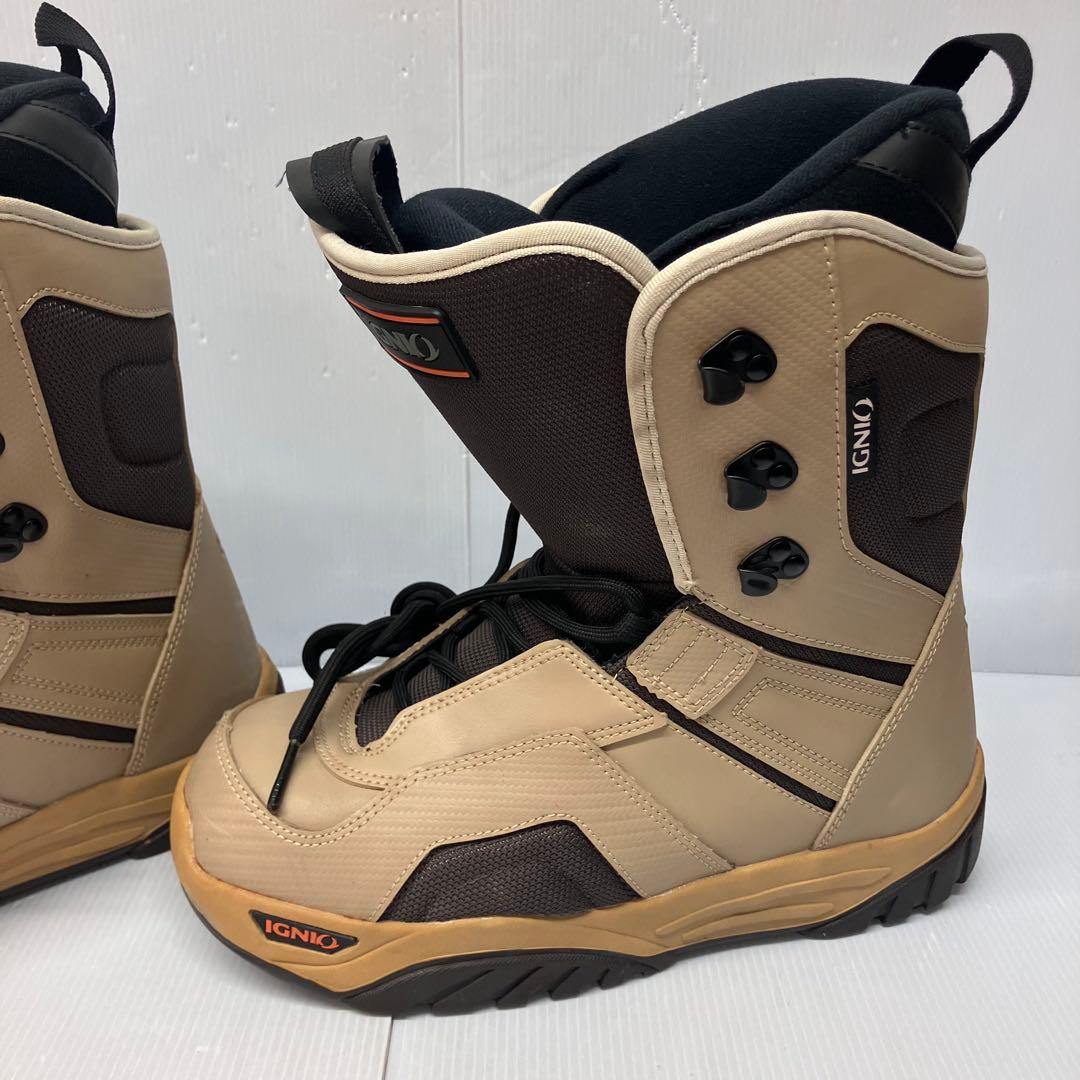 【IGNIO/イグニオ】スノーボードブーツ　編み上げブーツ　27.0〜27.5㎝