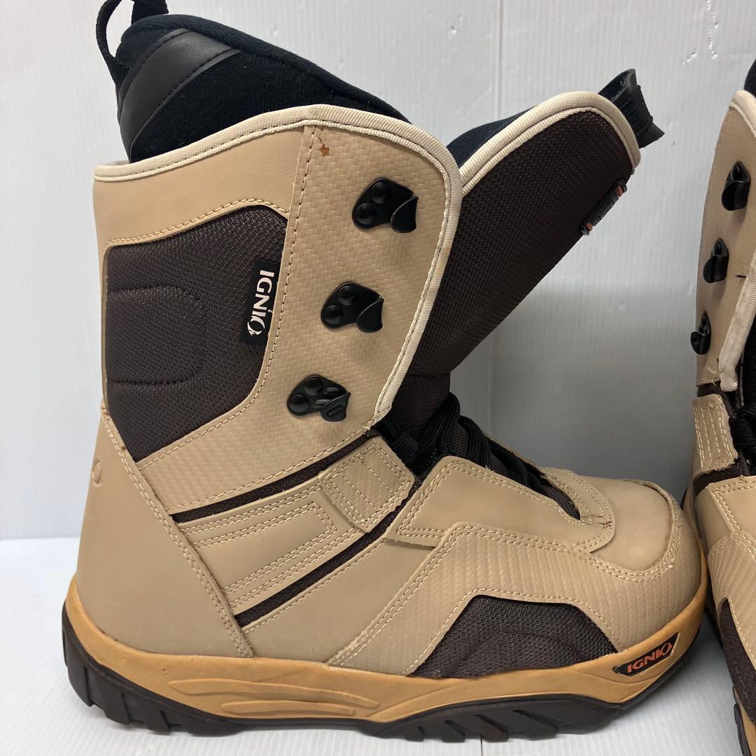 【IGNIO/イグニオ】スノーボードブーツ　編み上げブーツ　27.0〜27.5㎝