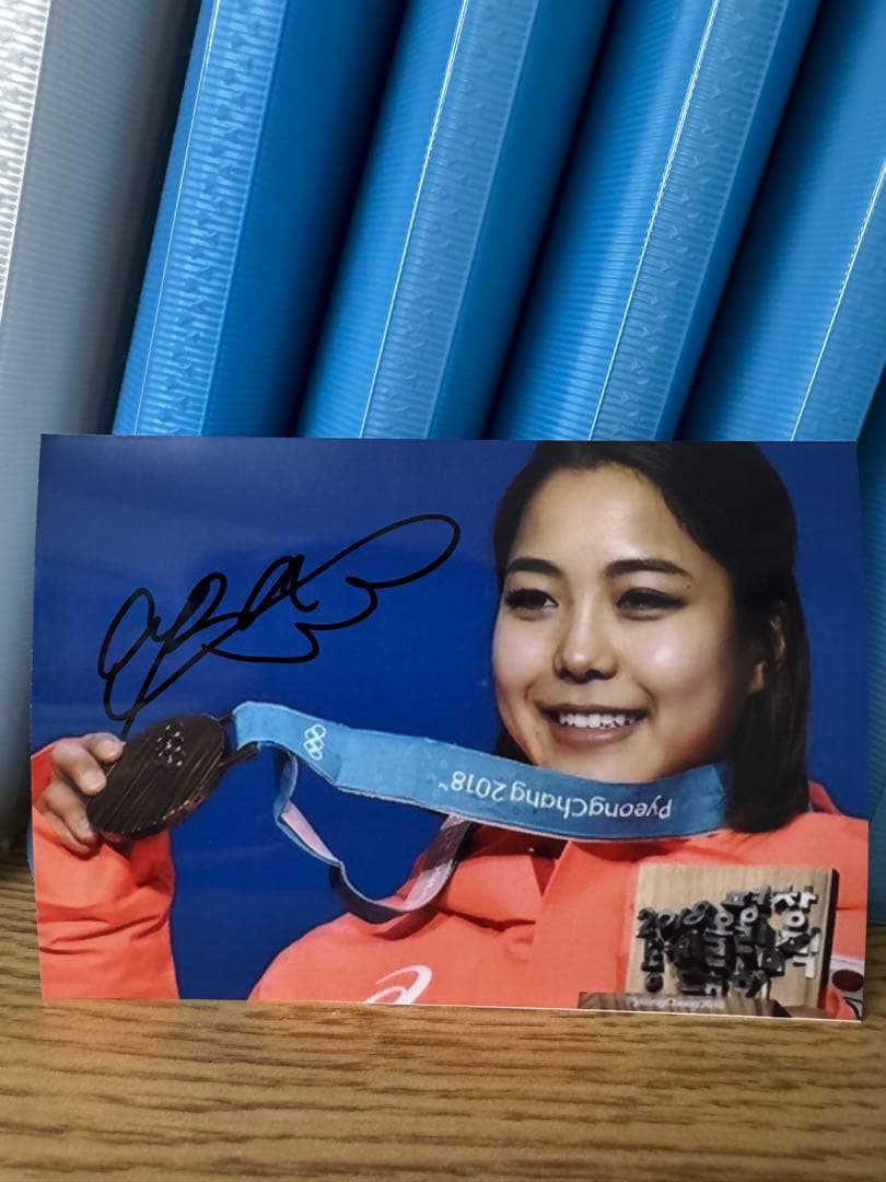 スキージャンプ 高梨沙羅 直筆サイン入り写真 ① ミラノオリンピック ミラノ五輪