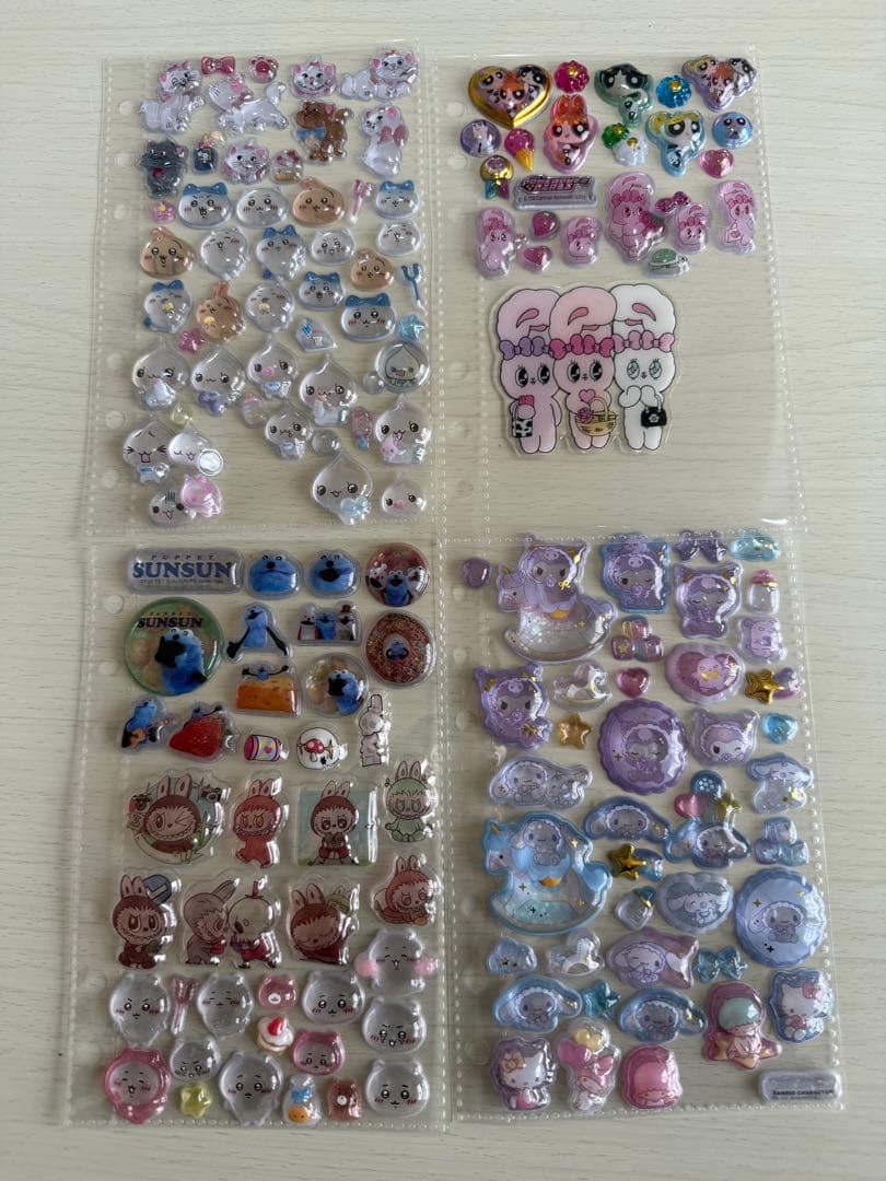 シール手帳完成品 4冊まとめ売り