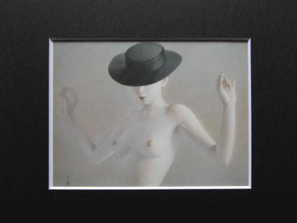 高塚省吾、【ハバネラ】、希少な額装用画集画、新品高級額 額装付、状態良好