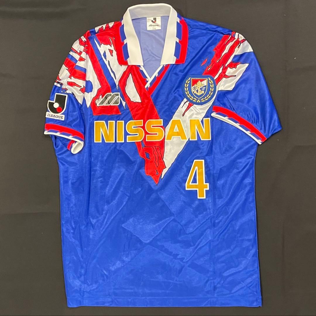 【超希少】Jリーグ初期 横浜マリノスホームユニフォーム井原正巳 4番 XLミズノ