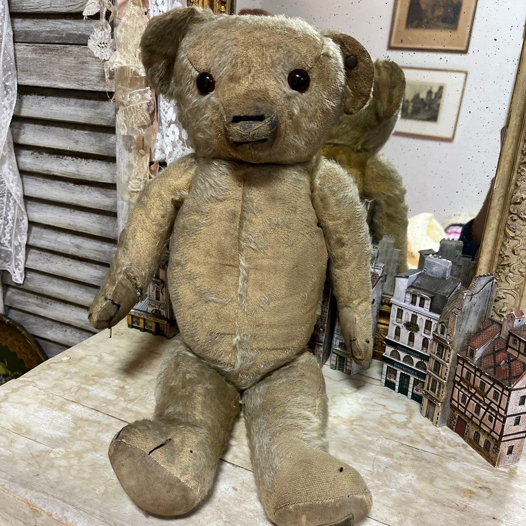 ちっち　アンティーク　メリーソートテディベア　希少ボタン付き