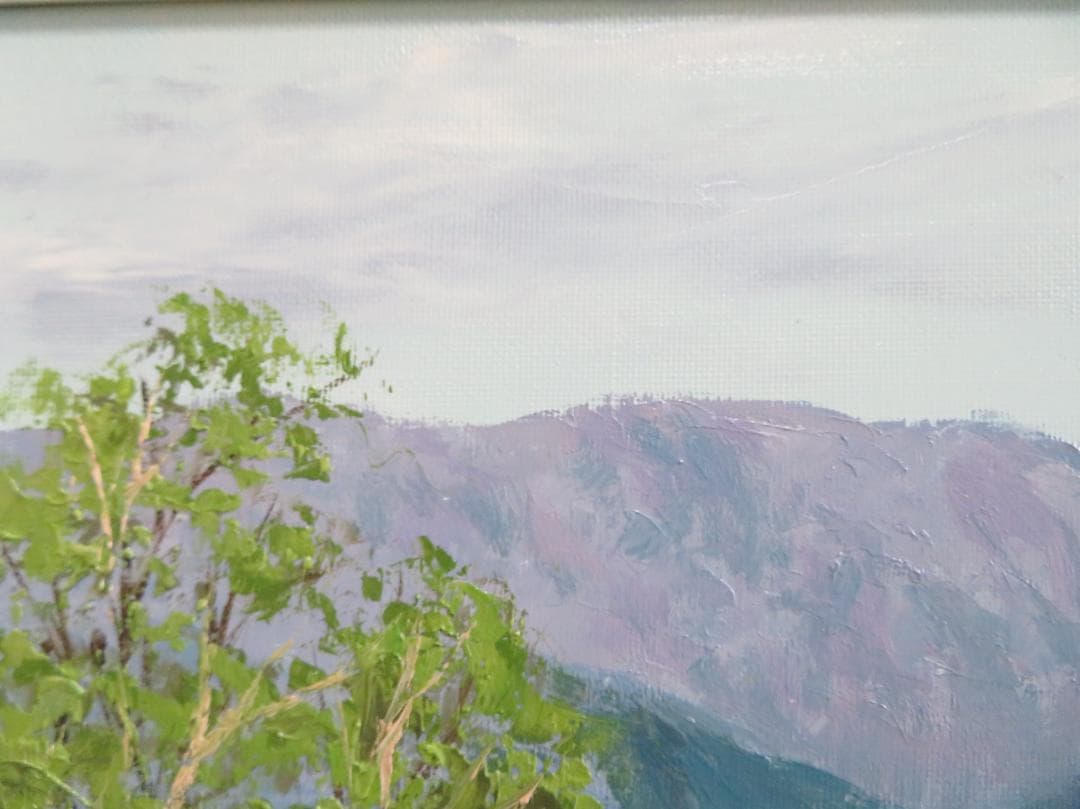 ◆　大山功　「美濃路」　油彩　F6号　應美会会員　 ◆