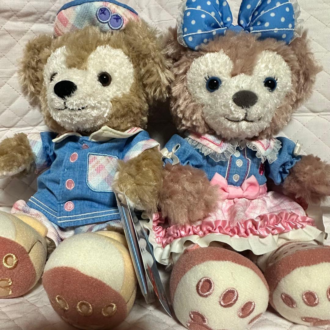 香港ディズニー　春日　スイートスプリング　ダッフィ　シェリーメイ　ぬいぐるみSS