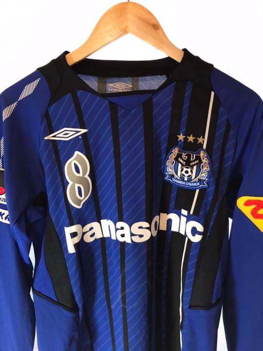 正規品UMBRO ガンバ大阪「8」寺田紳一 長袖 SS-Sサイン入りユニフォーム