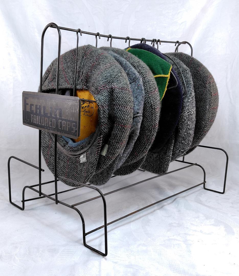 ハンチング帽　帽子掛け台　ハットラック　ヴィンテージ