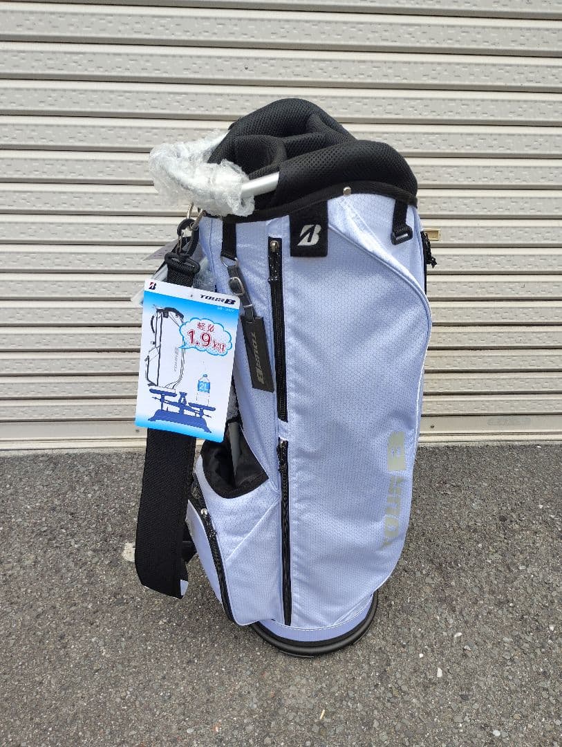 終値【新品】完売、TOUR-B 白、超軽量キャディバッグ