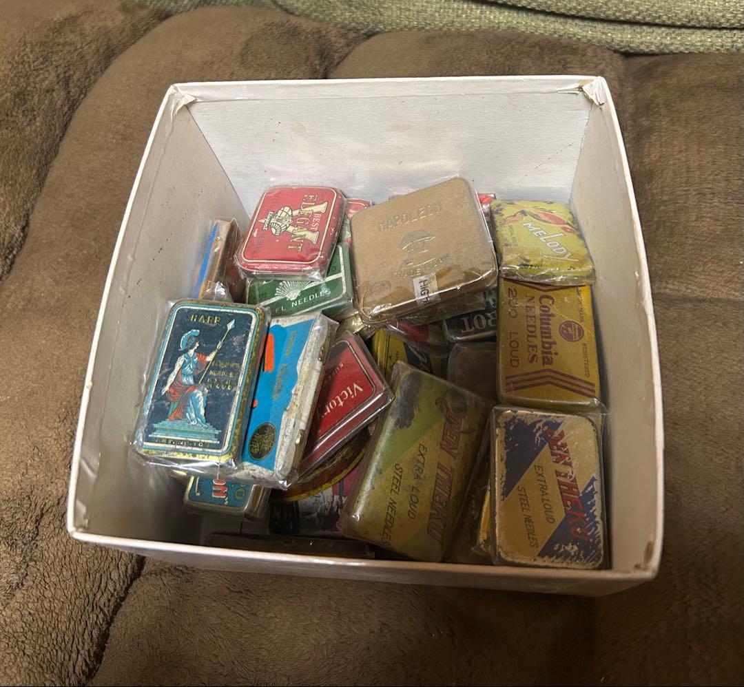 蓄音機レコード　缶針33個