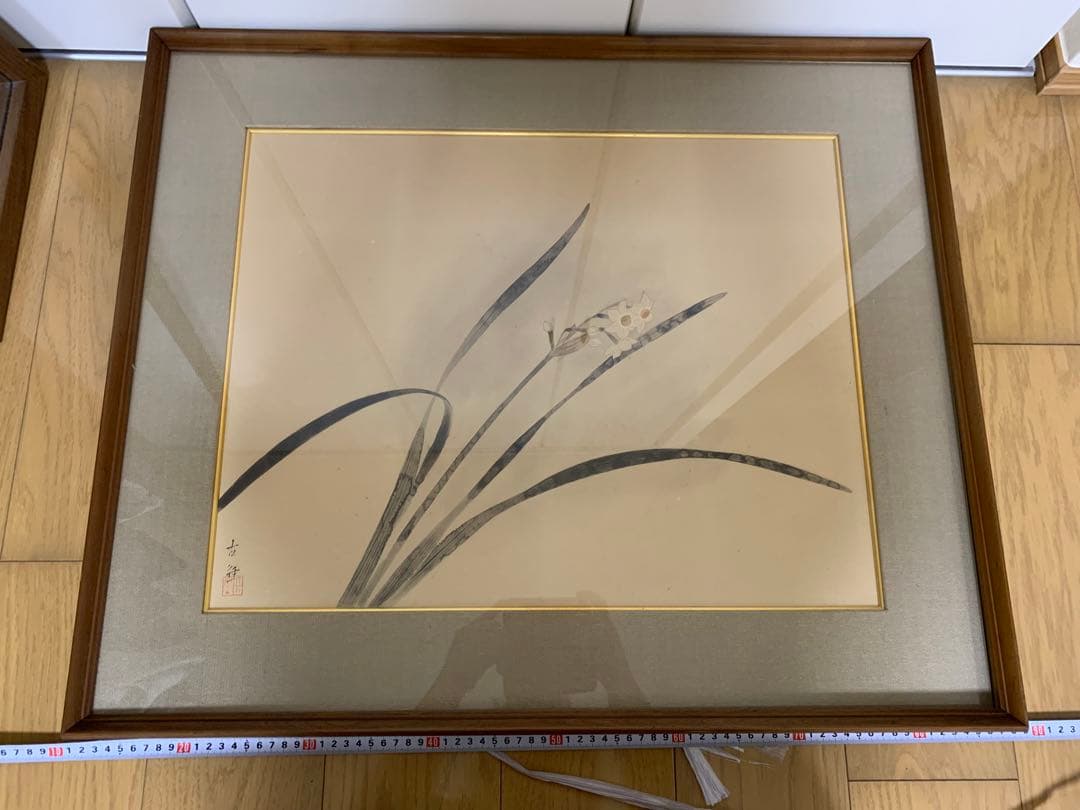 水墨画　胡蝶蘭　絵画