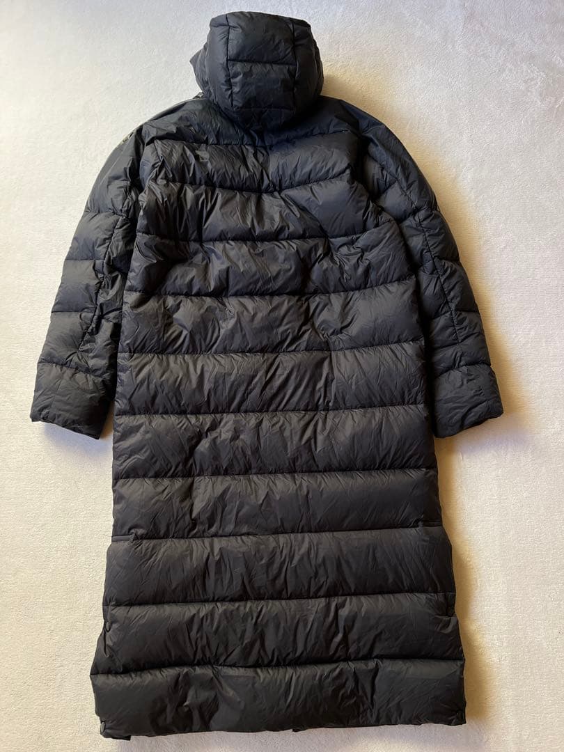 adidas アディダス M ベンチコート ダウン黒ブラック ロング丈 サッカー