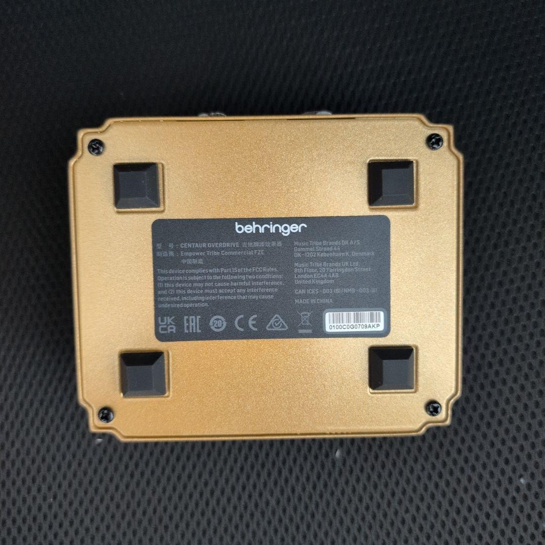 BEHRINGER CENTAUR OVERDRIVE エフェクター