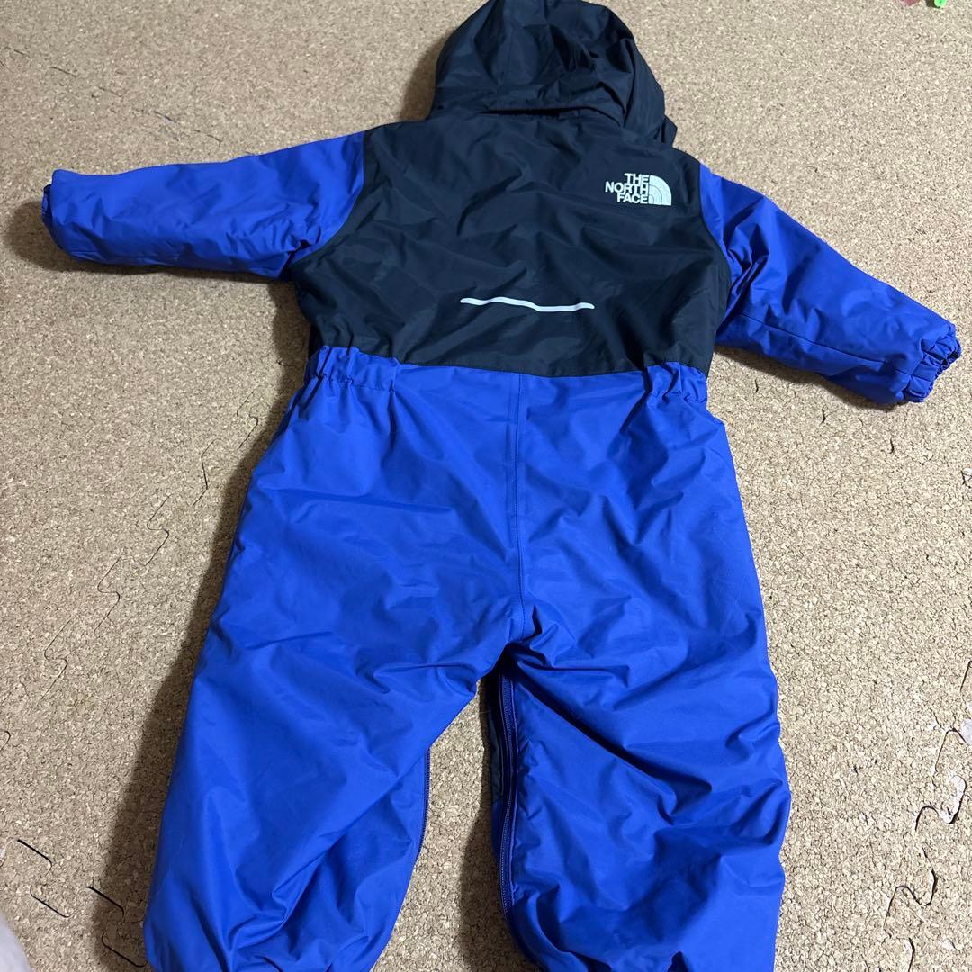 美品80cm THE NORTH FACE 子ども用スキーウェア 黒/青