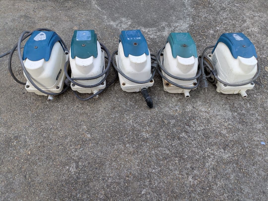 ジャンク①5台セット　 エアーポンプ テクノ高槻 XP-80 風量80L/min