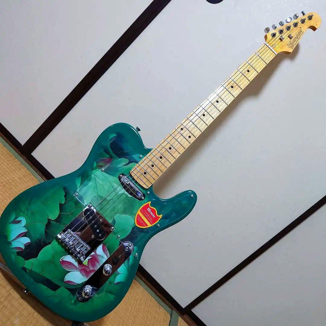 Bullfighter テレキャスタータイプ エレキギター‼️グリーン色‼️