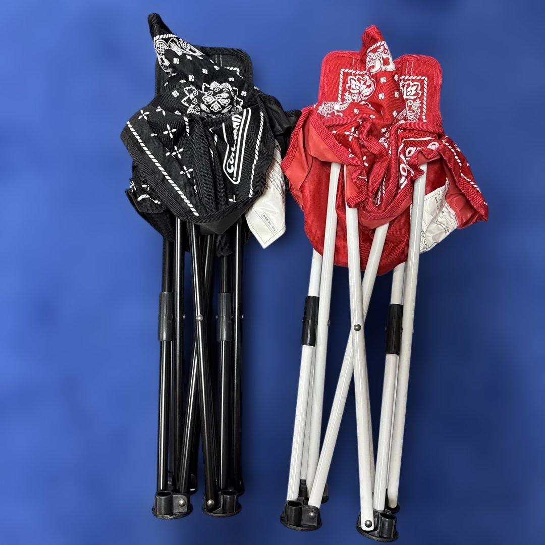 BEAMS&Coleman＊コラボチェア＊コンパクトチェア＊バンダナ柄