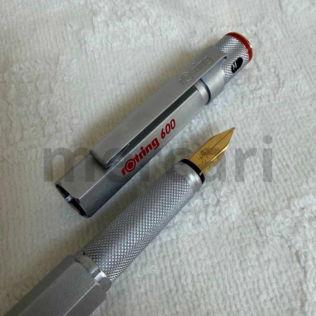 【貴重】ロットリング*600G万年筆*シルバーM-nib