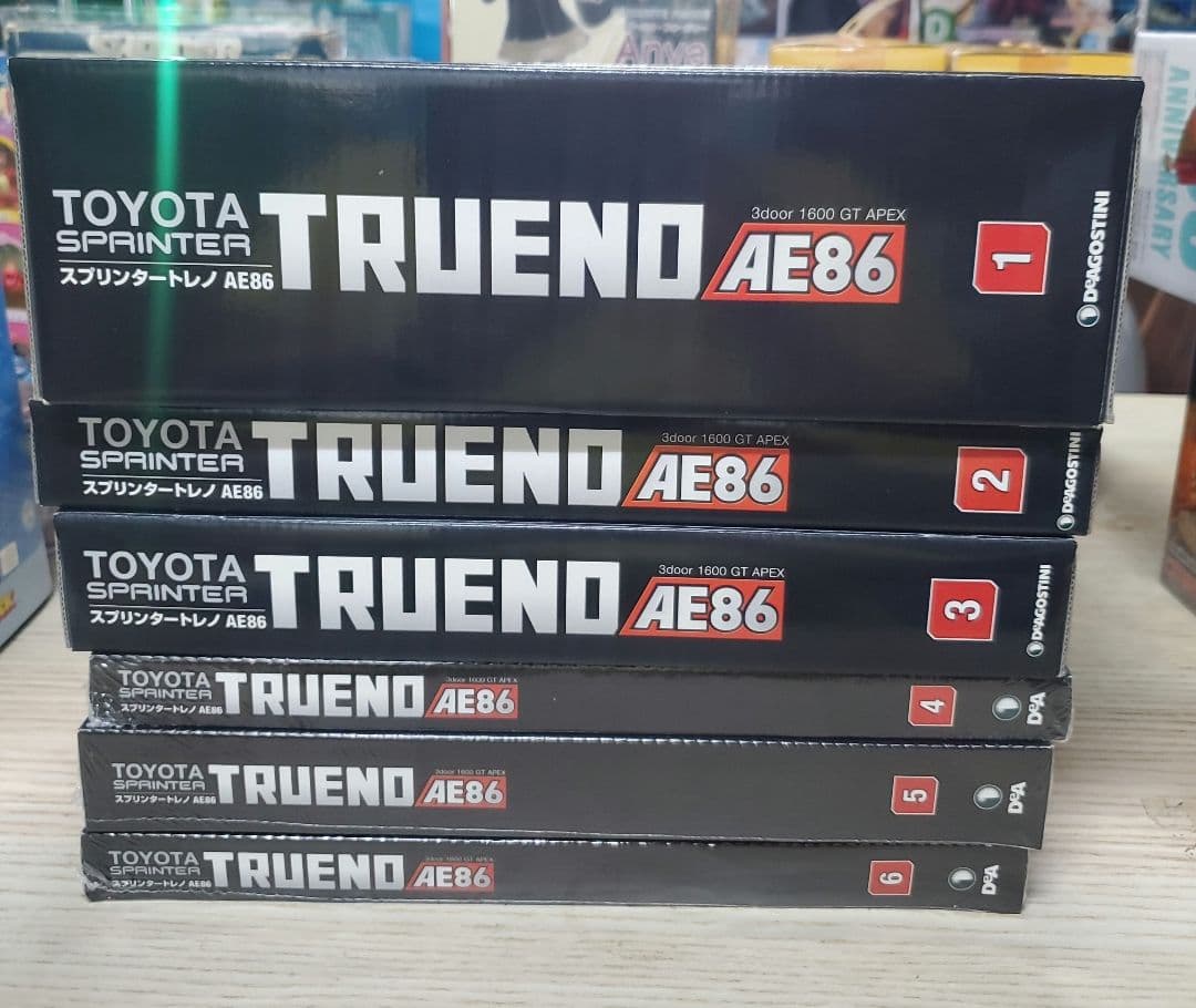 トヨタ スプリンター トレノ AE86 1/8スケール No.1-No.6