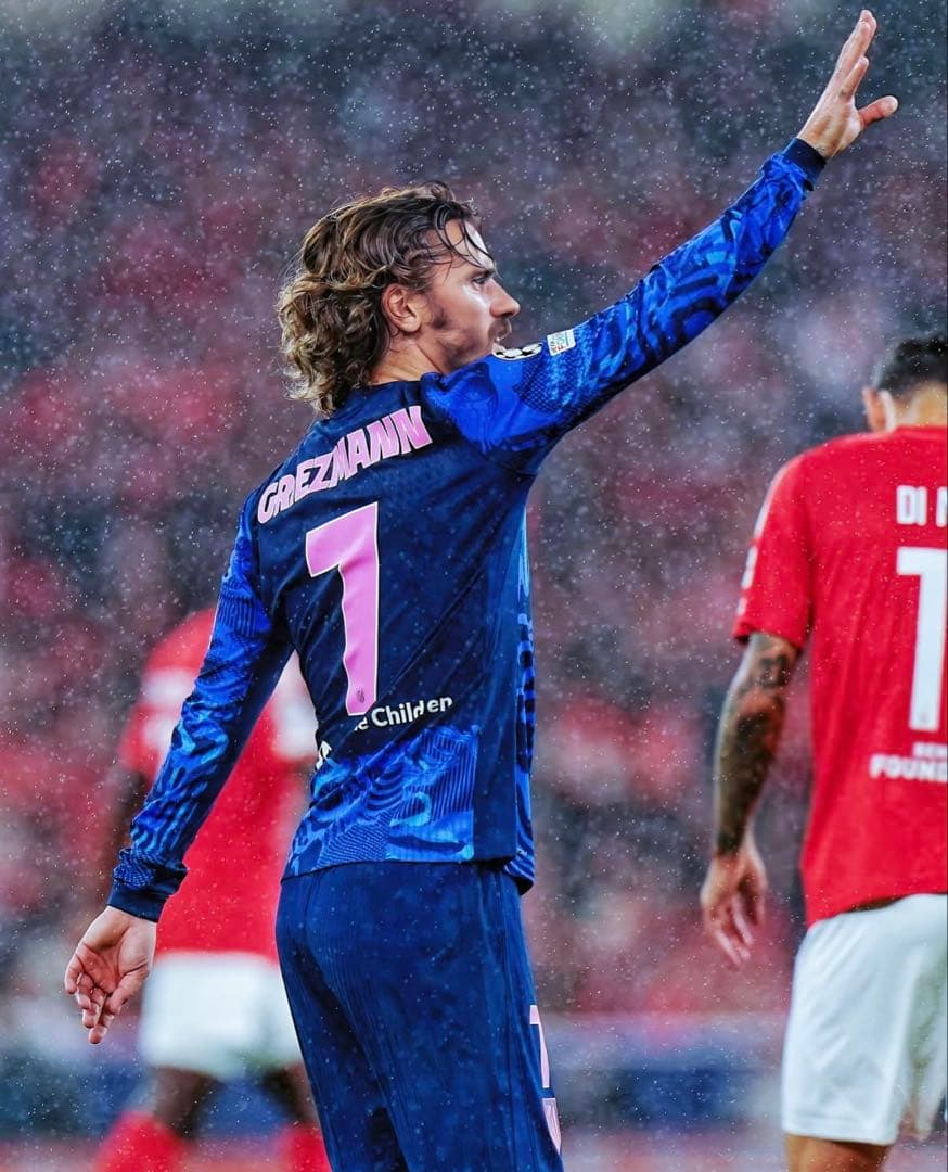 【選手支給品】アトレティコマドリード グリーズマン 長袖 ユニフォーム