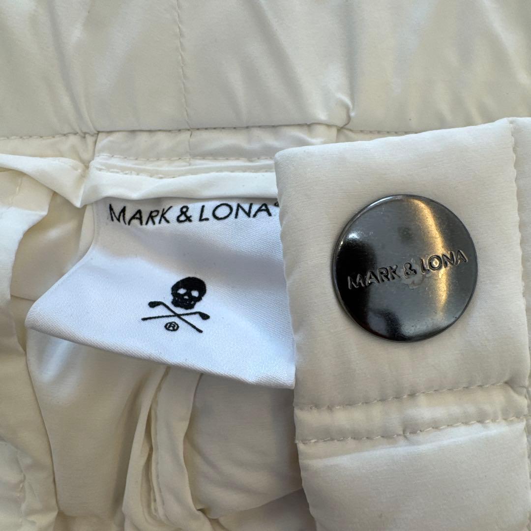 マークアンドロナ　MARK & LONA ホワイトキルティングパンツ　ダウン