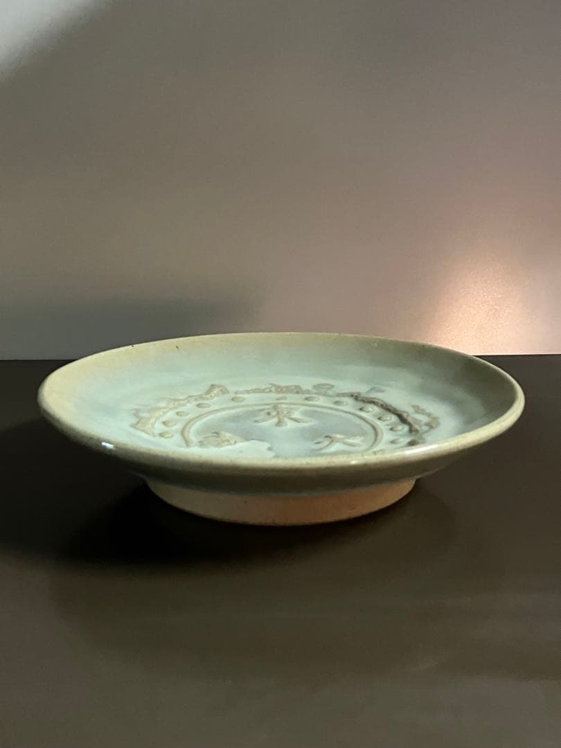 赤膚焼　南都七大寺古瓦皿　東大寺　飾り皿